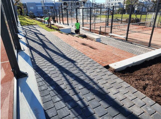 Paving around Padel Courts