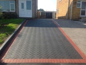 45 Degree Herringbone pattern Driveway