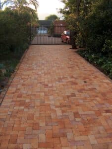 90 degree Herringbone Pattern Driveway